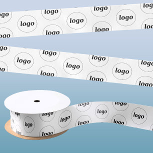 Simple Logo Business Promotional Satin Ribbon