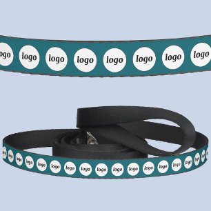 Simple Logo Business Promotional Teal Green Pet Leash