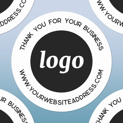 Simple Logo Business Thank You Labels