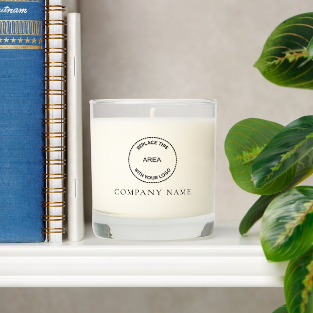 Simple Logo Company Name  Scented Candle (Shelf)