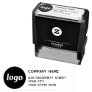 Simple Logo Company Return Address Self-inking Stamp
