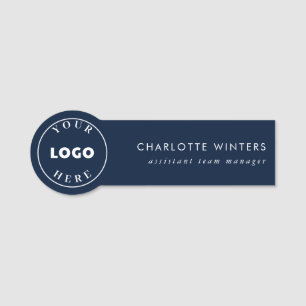 Simple Logo Corporate Employee Trade Show Name Tag