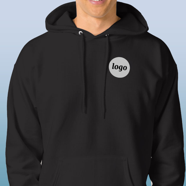 Simple Logo Crest Promotional Business Hoodie Zazzle