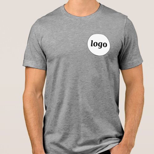Simple Logo Crest Promotional Business Tri_Blend Shirt