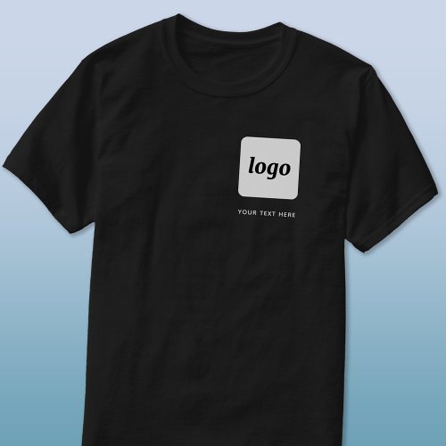 Simple Logo Crest with Text Business T_Shirt