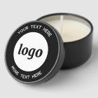 Simple Logo Custom Text Black Business Promotional