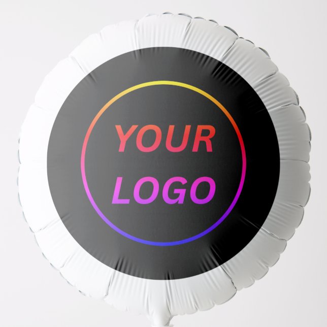 Simple Logo Custom Text Business Balloon (Front)