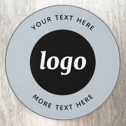 Simple Logo Custom Text Business Blue Wireless Charger