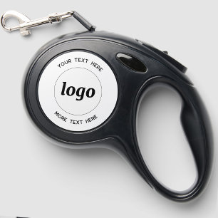 Simple Logo Custom Text Business Promotional Retractable Pet Leash