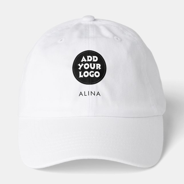 Simple Logo Front and Back Employee Name  Hat (Front)