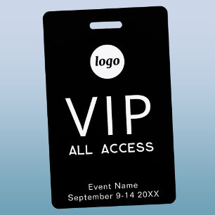 Simple Logo Minimalist VIP Event Badge