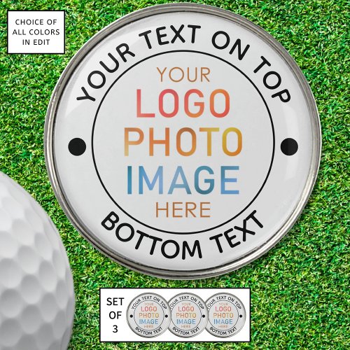 Simple Logo or Photo Personalized Custom Golf Ball Marker