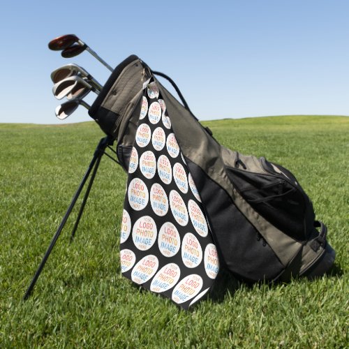 Simple Logo or Photo Repeating Pattern Golf Towel