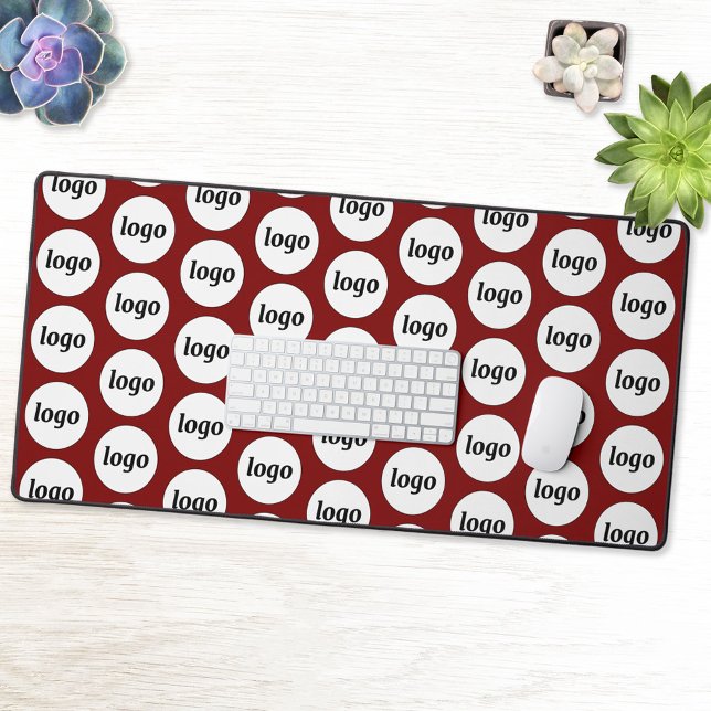 Simple Logo Pattern Business Branding Promotional  Desk Mat (Simple logo with pattern business branding promotional desk mat
)