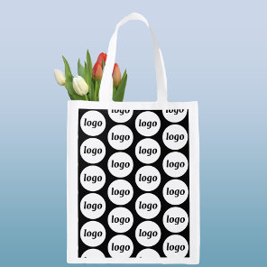 Simple Logo Pattern Business Branding Promotional Grocery Bag