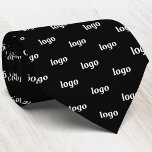 Simple Logo Pattern Business Neck Tie<br><div class="desc">Simple logo pattern design business branding professional tie for your staff and employee uniforms,  or to promote your business at corporate events,  trade shows,  sales meetings and consultations.</div>