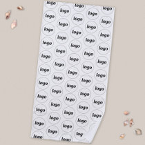 Simple Logo Pattern Business Promotional Beach Towel