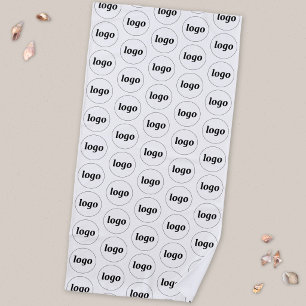 Simple Logo Pattern Business Promotional Beach Towel