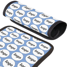 Simple Logo Pattern Business Promotional Blue Luggage Handle Wrap