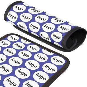 Simple Logo Pattern Business Promotional Blue Luggage Handle Wrap