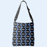 Simple Logo Pattern Business Promotional Crossbody Bag<br><div class="desc">Simple logo pattern design to foster brand loyalty and promote your small business.  Replace the logo with your own and change the background color in the Design Tool to customize.</div>