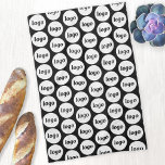 Simple Logo Pattern Business Promotional Kitchen Towel<br><div class="desc">Simple logo pattern design to foster brand loyalty and promote your small business.  Replace the logo with your own and change the background color in the Design Tool to customize.  Use them yourself or in your business or give them to staff,  employees,  customers and clients.</div>