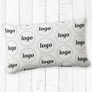 Simple Logo Pattern Business Promotional Lumbar Pillow