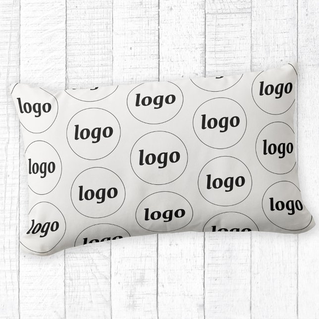 Simple Logo Pattern Business Promotional Lumbar Pillow (Simple logo pattern business promotional pillow)
