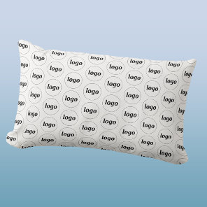 Simple Logo Pattern Business Promotional Lumbar Pillow