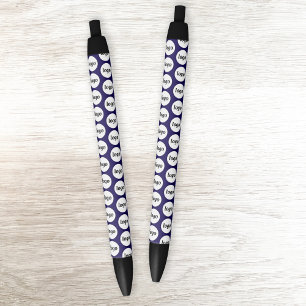 Simple Logo Pattern Business Promotional Navy Blue Pen