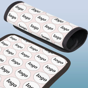 Simple Logo Pattern Business Promotional Pale Pink Luggage Handle Wrap