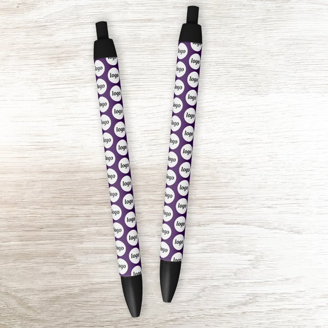 Simple Logo Pattern Business Promotional Purple Pen (Simple logo pattern business promotional pens, ideal for trade shows, store front and customer promo)