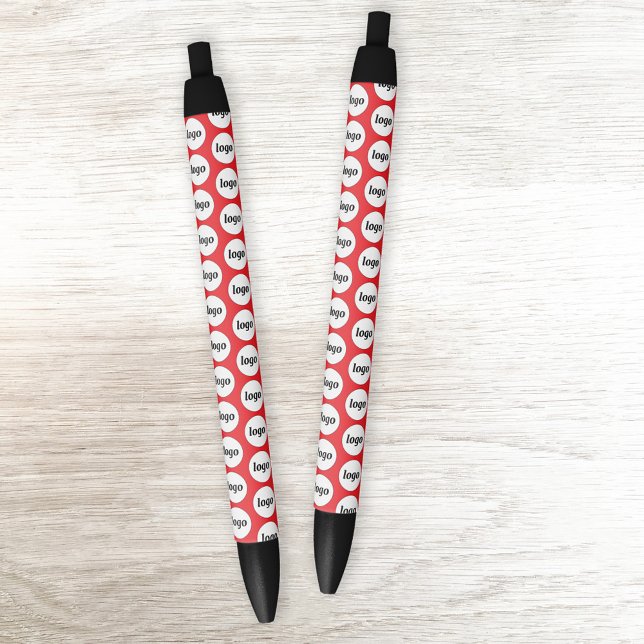 Simple Logo Pattern Business Promotional Red Pen (Simple logo pattern business promotional pens, ideal for trade shows, store front and customer promo)
