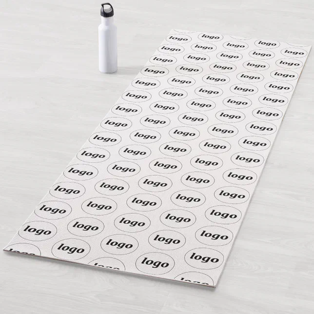 Simple Logo Pattern Business Promotional Yoga Mat | Zazzle