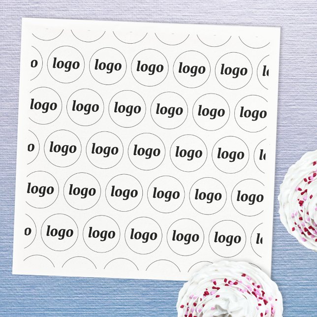 Simple Logo Pattern Napkins (Logo pattern business promotional paper napkins)