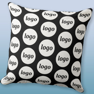 Simple Logo Pattern Promotional Business Throw Pillow