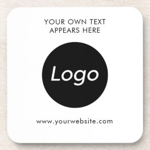 Simple Logo Professional Company Beverage Coaster