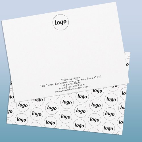 Simple Logo Professional Note Card