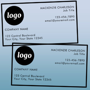 Simple Logo Promotional Networking Clear Business Cards