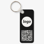 Simple Logo QR Code Business Black and White