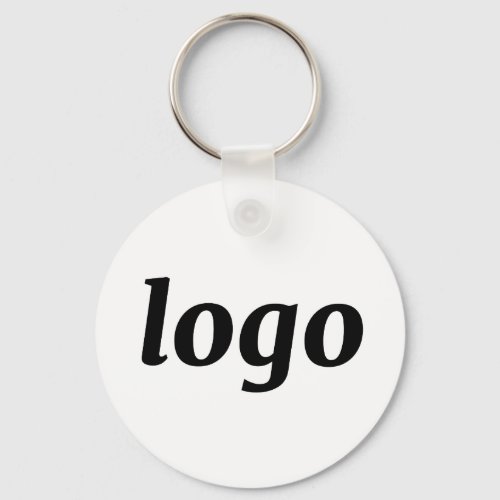 Simple Logo QR Code Business Branding Promotional Keychain