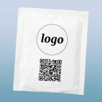 Simple Logo QR Code Business Branding Promotional