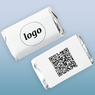 Simple Logo QR Code Business Promotional Hershey's Miniatures