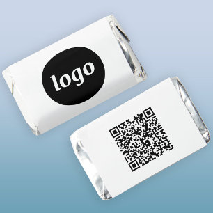 Simple Logo QR Code Business Promotional Hershey's Miniatures
