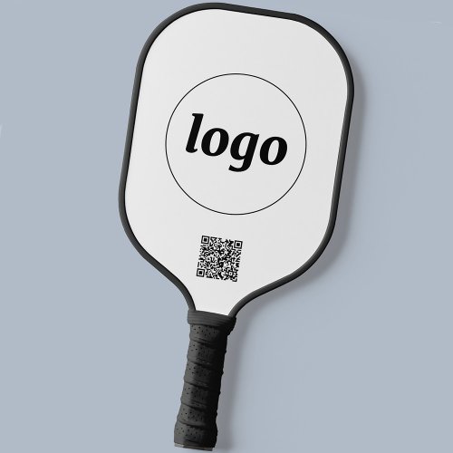 Simple Logo QR Code Business Promotional Pickleball Paddle