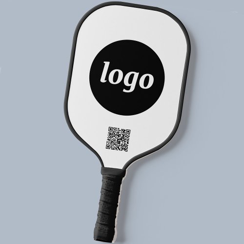 Simple Logo QR Code Business Promotional Pickleball Paddle