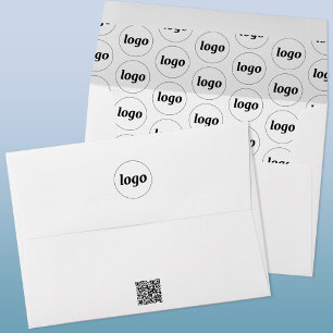 Simple Logo QR Code Professional Envelope