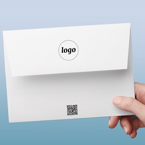 Simple Logo QR Code Professional Envelope