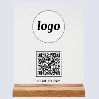 Simple Logo QR code Scan to Pay Business