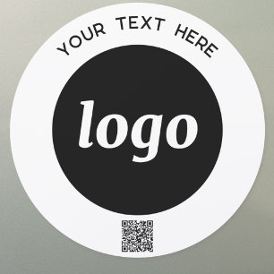 Simple Logo QR Code Text Business Car Magnet